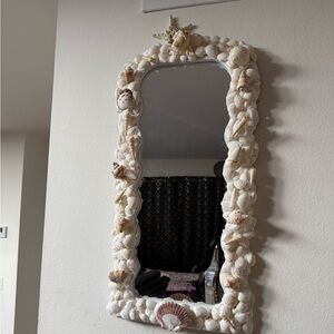 Seashell Decorated Wall Mirror